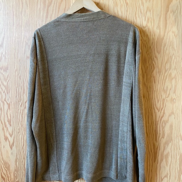 Vintage POLO Linen cardigan jacket - Picture 4 of 10